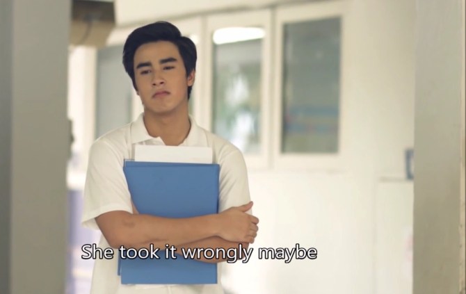 Arm is cross. Or constipated. Or jealous. Or maybe all three.